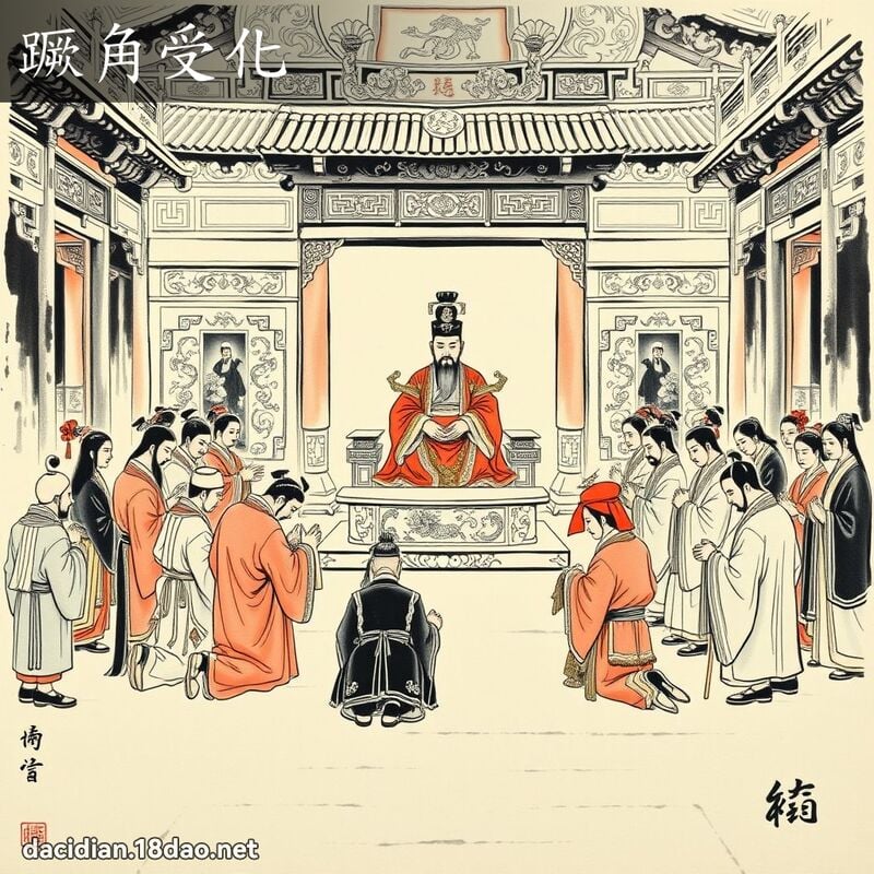 蹶角受化 配图