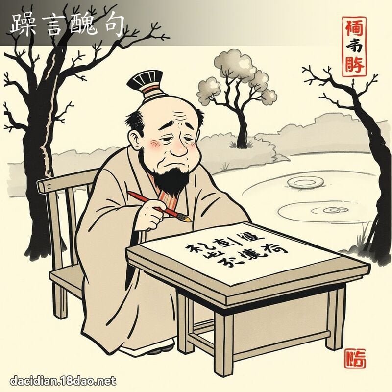 躁言丑句 配图