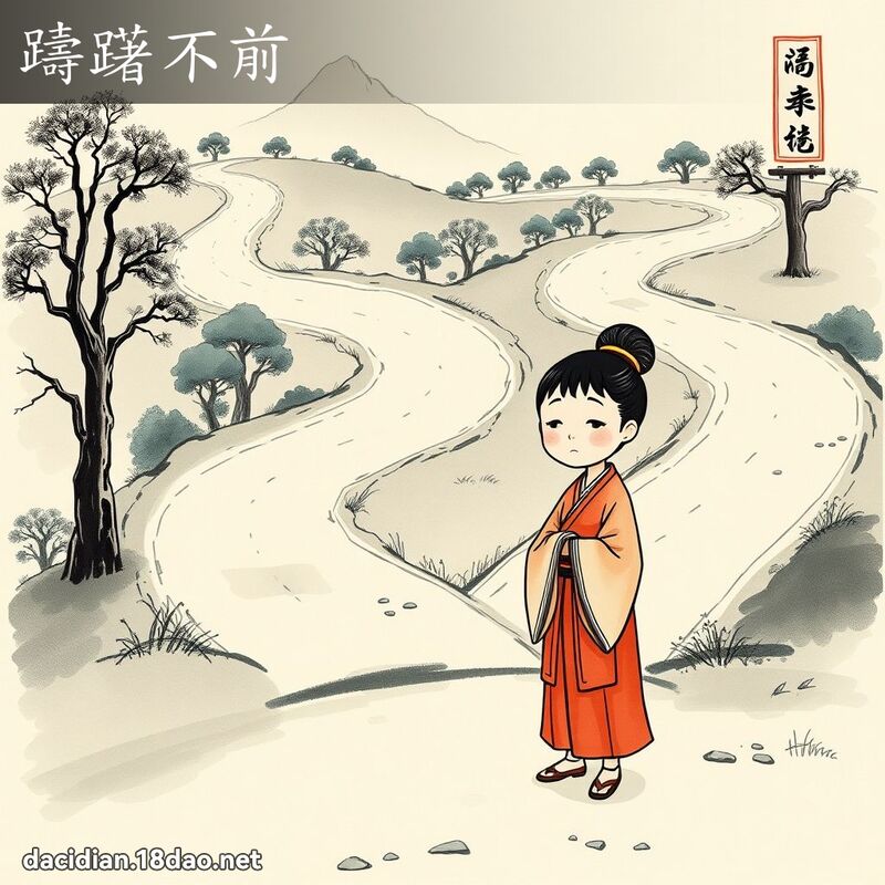 踌躇不前 配图
