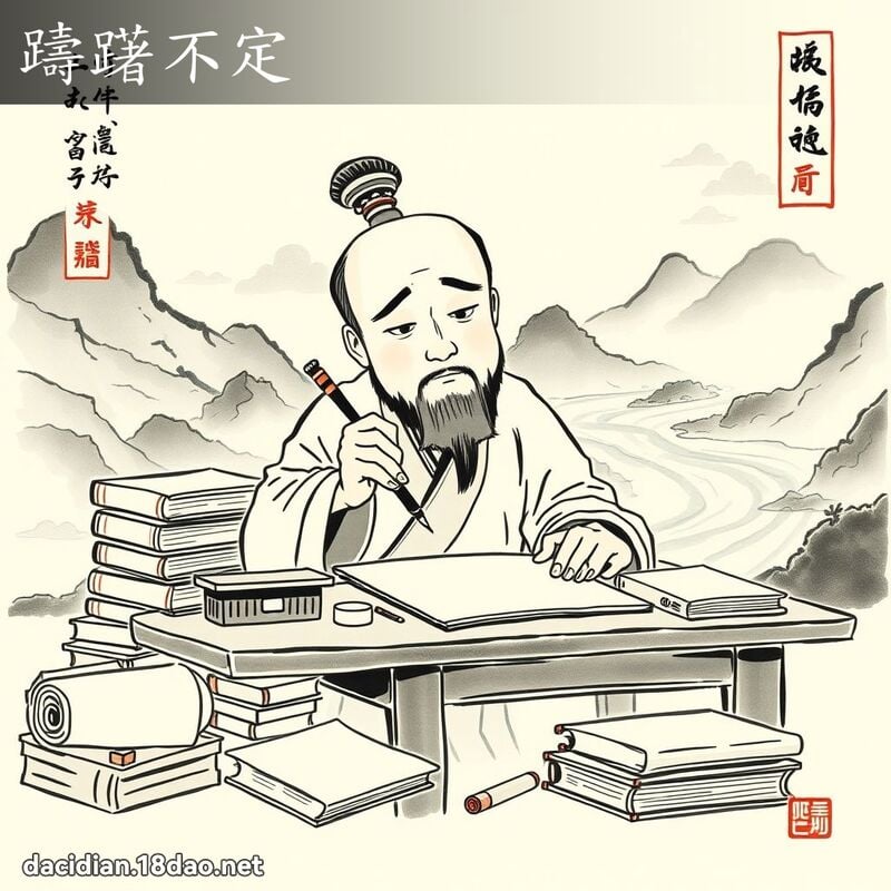 踌躇不定 配图