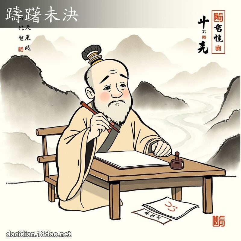 踌躇未决 配图