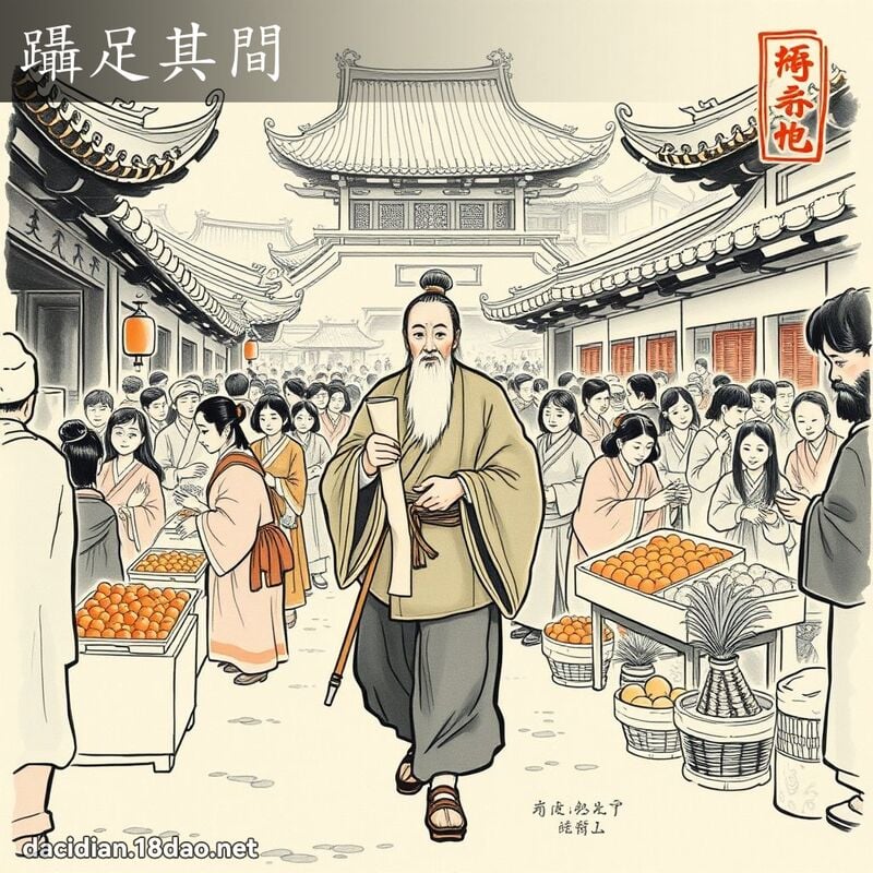 躡足其间 配图