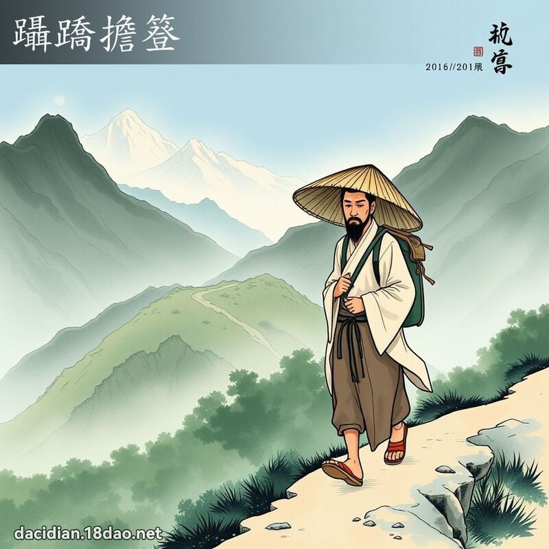 躡蹻担簦 配图