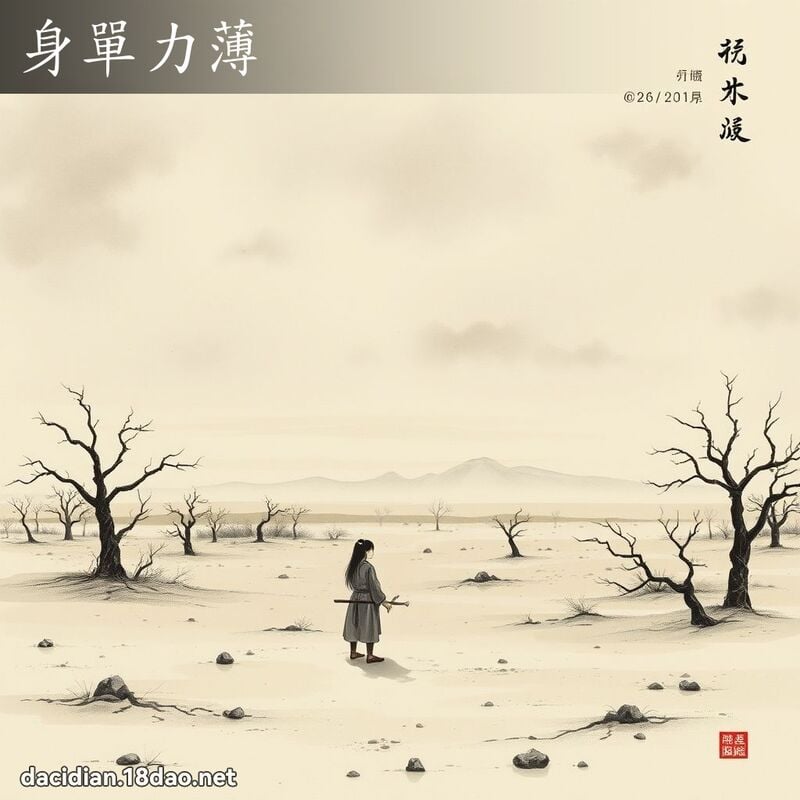 身单力薄 配图