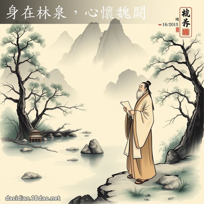 身在林泉,心怀魏闕 配图
