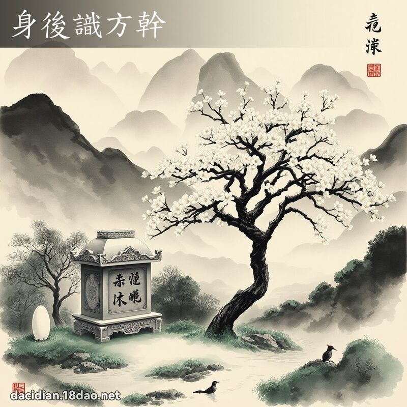 身后识方干 配图