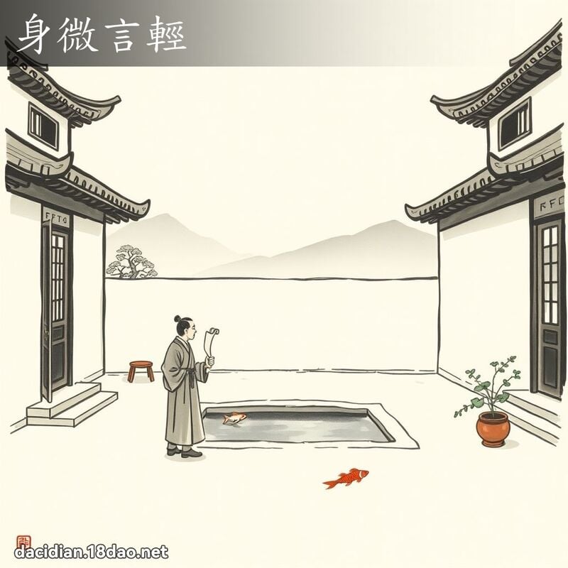 身微言轻 配图