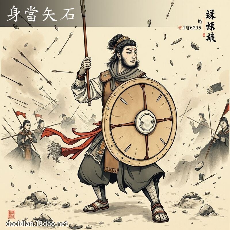 身当矢石 配图