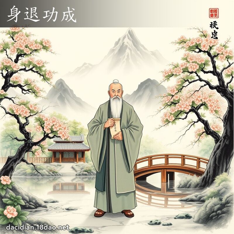 身退功成 配图
