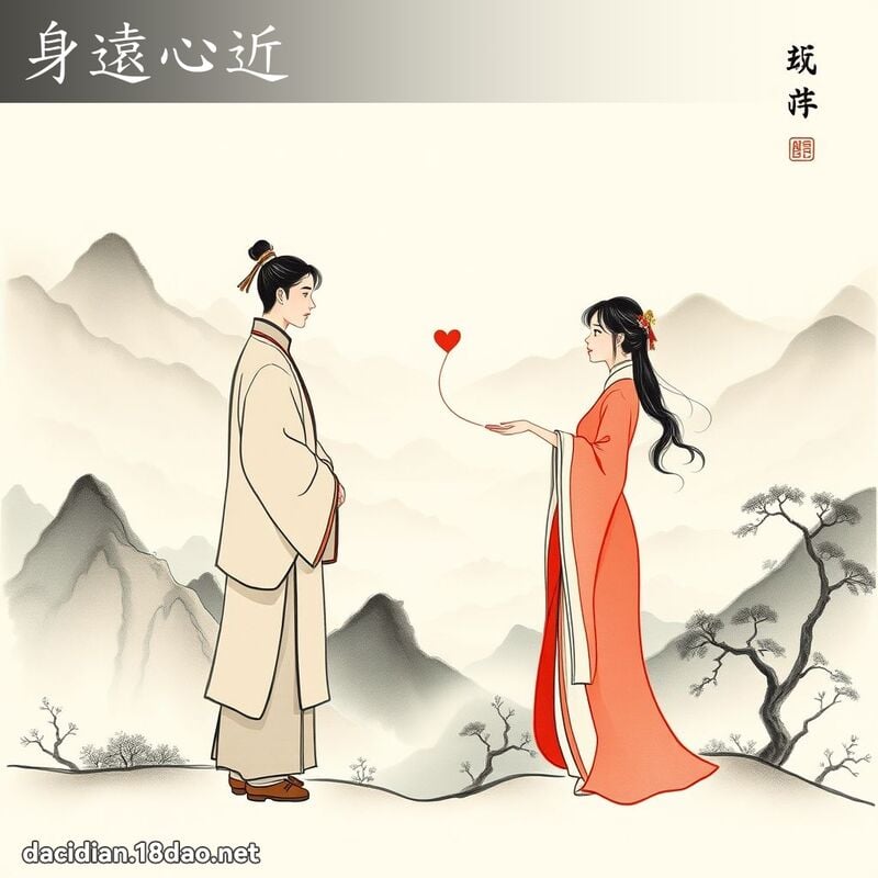 身远心近 配图