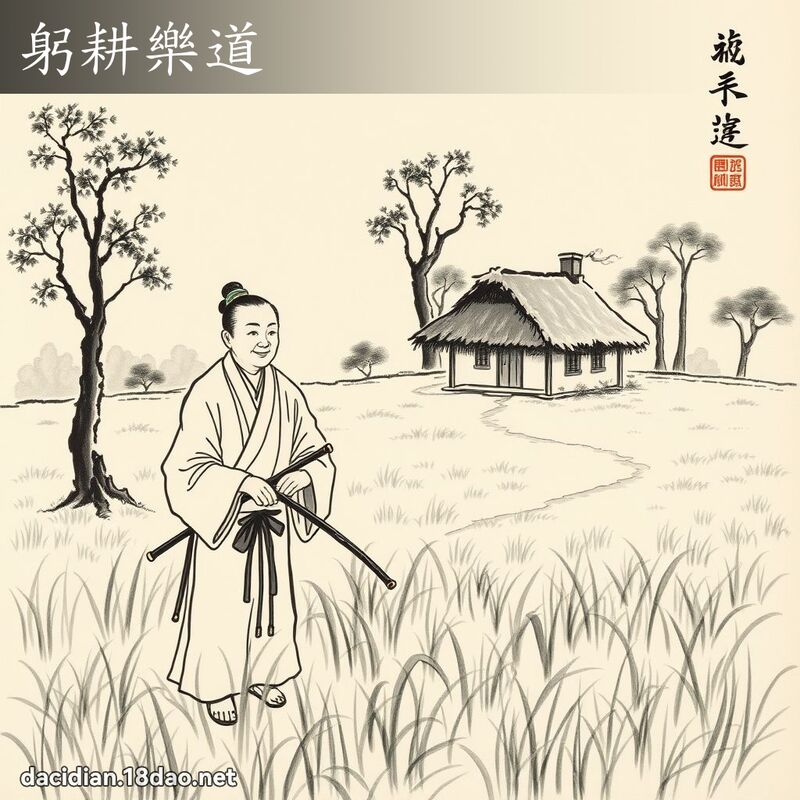 躬耕乐道 配图