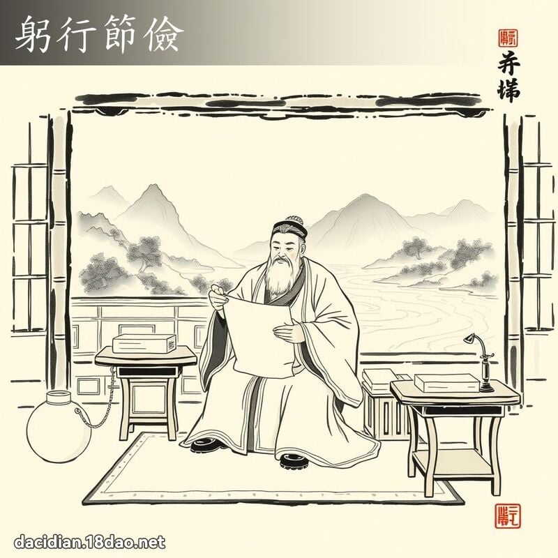 躬行节俭 配图