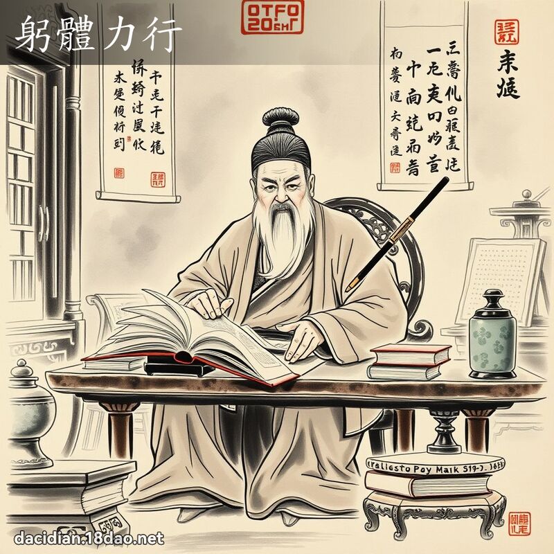 躬体力行 配图