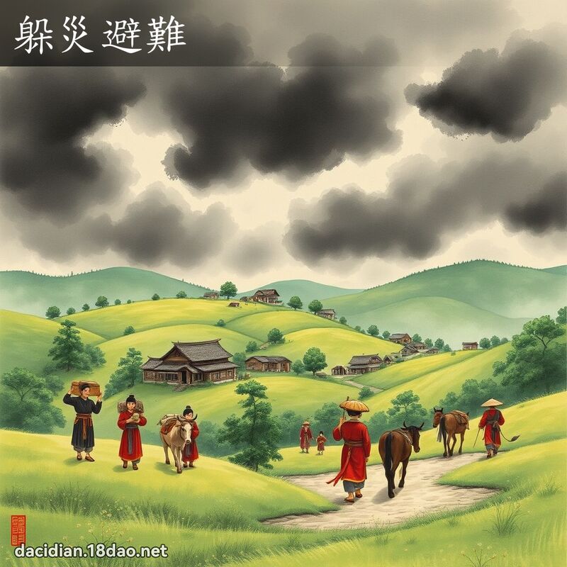 躲灾避难 配图