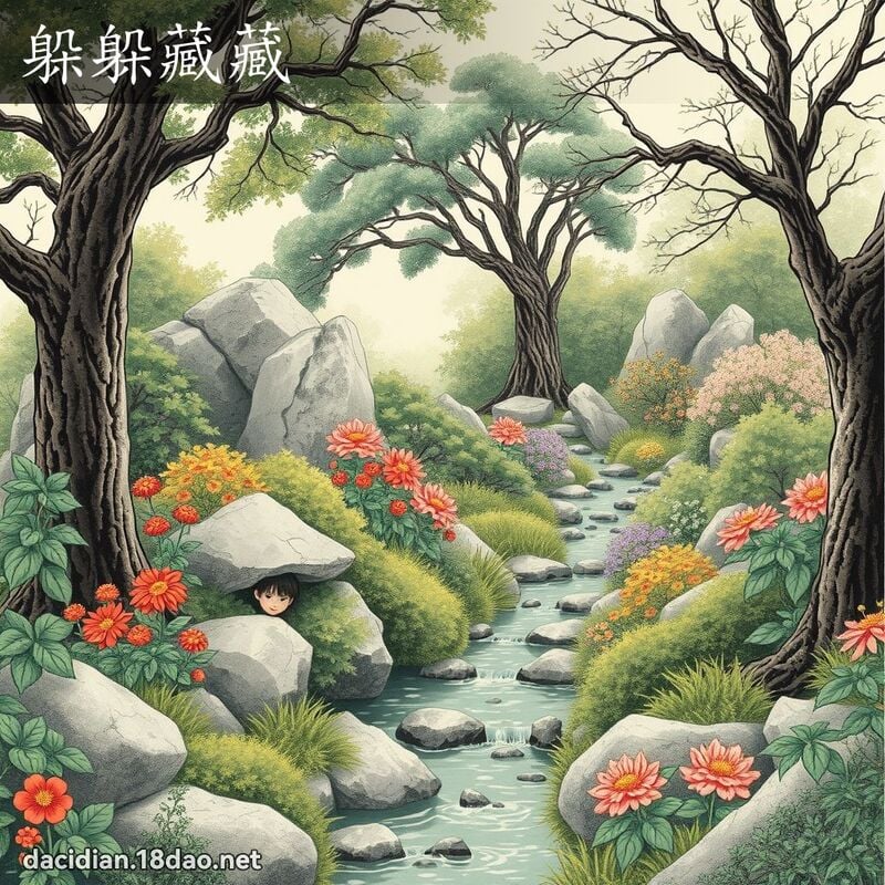 躲躲藏藏 配图