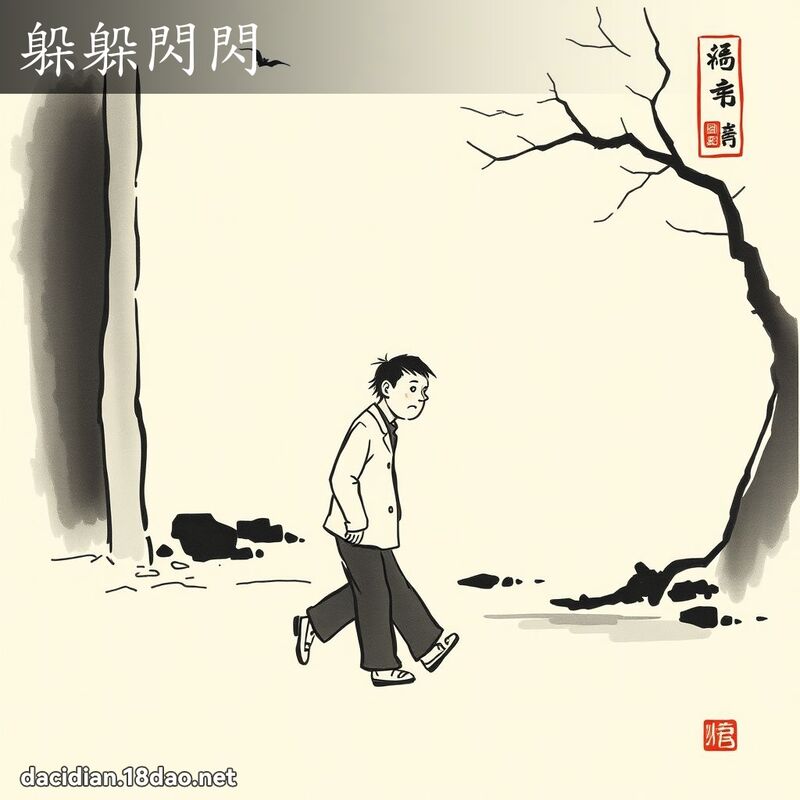 躲躲闪闪 配图