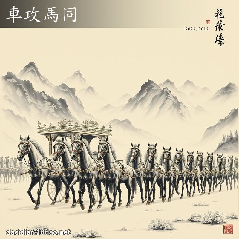车攻马同 配图