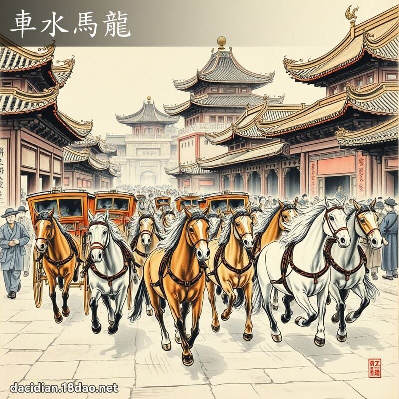 车水马龙 配图