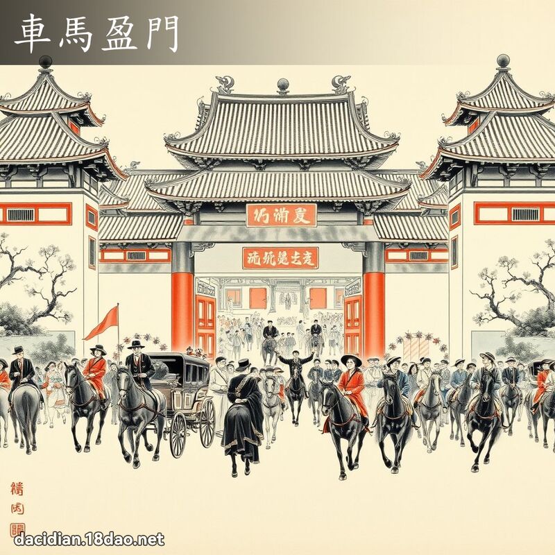 车马盈门 配图