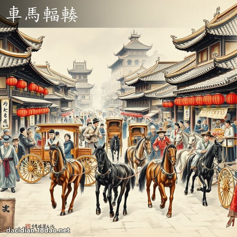 车马辐輳 配图
