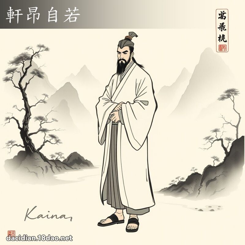 轩昂自若 配图