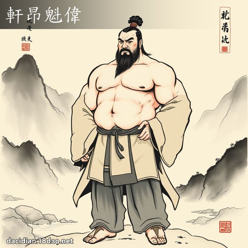 轩昂魁伟 配图