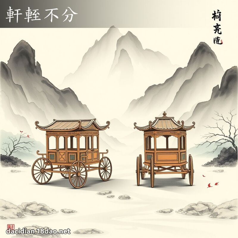 轩輊不分 配图