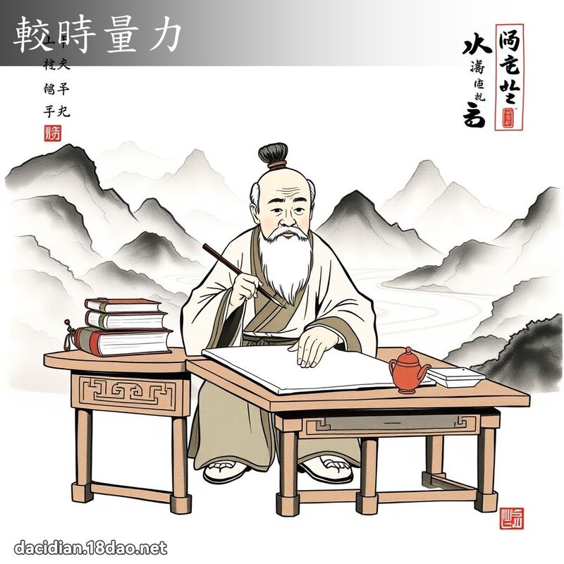 较时量力 配图