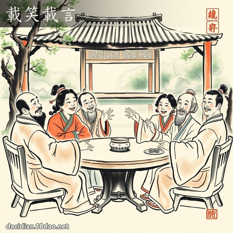 载笑载言 配图
