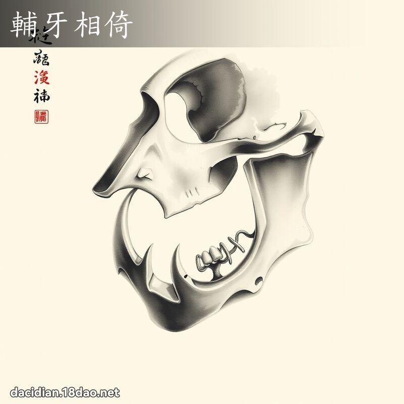 辅牙相倚 配图