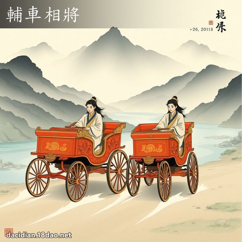 辅车相將 配图