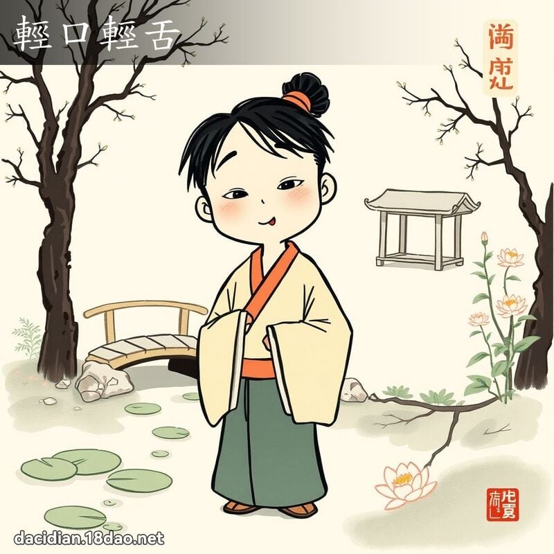 轻口轻舌 配图