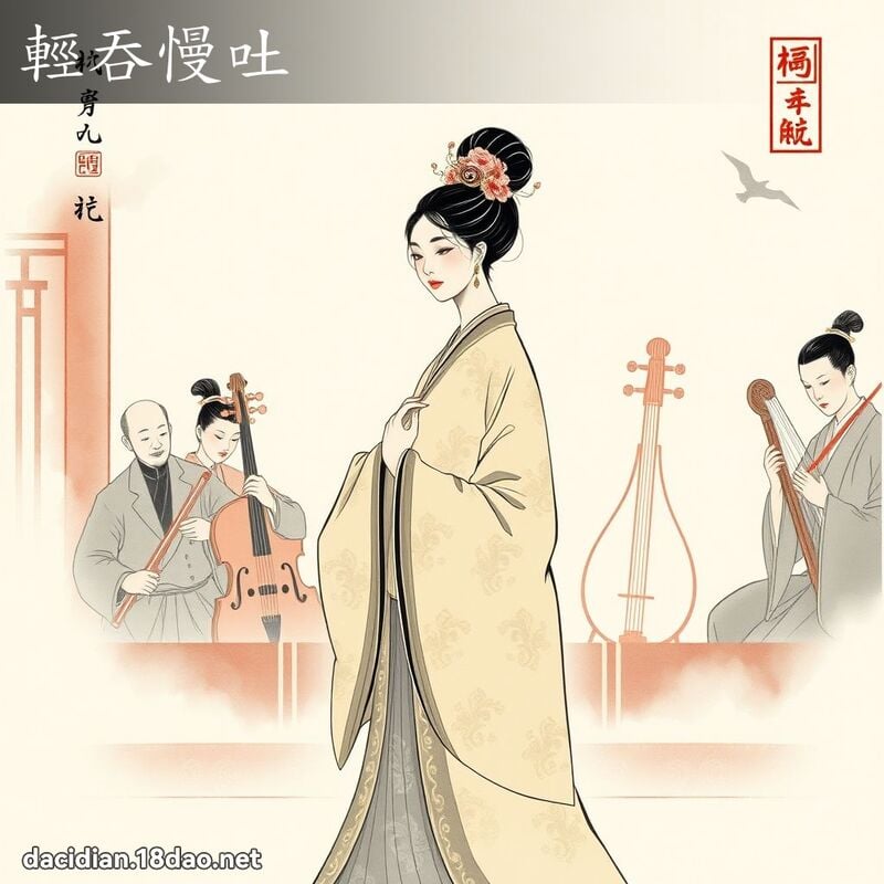 轻吞慢吐 配图