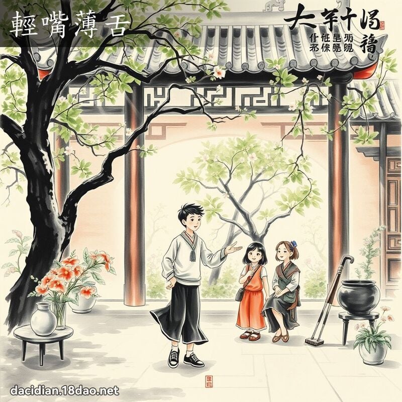 轻嘴薄舌 配图