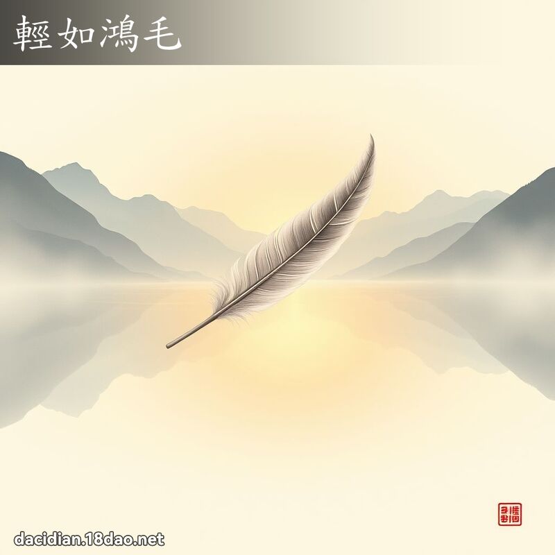 轻如鸿毛 配图