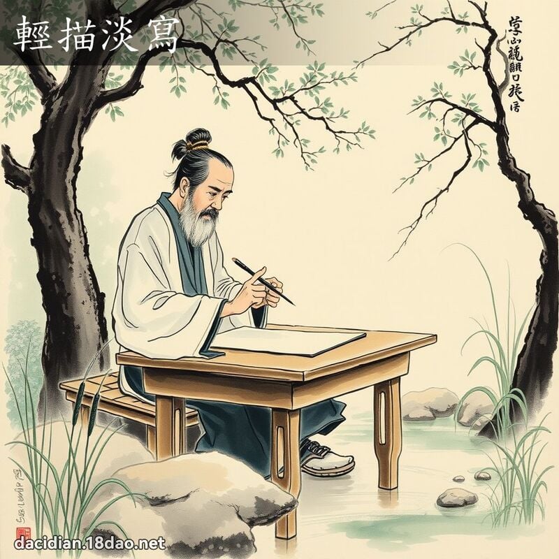 轻描淡写 配图