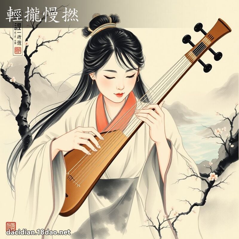 轻拢慢捻 配图