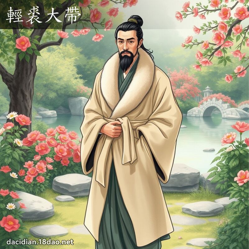轻裘大带 配图