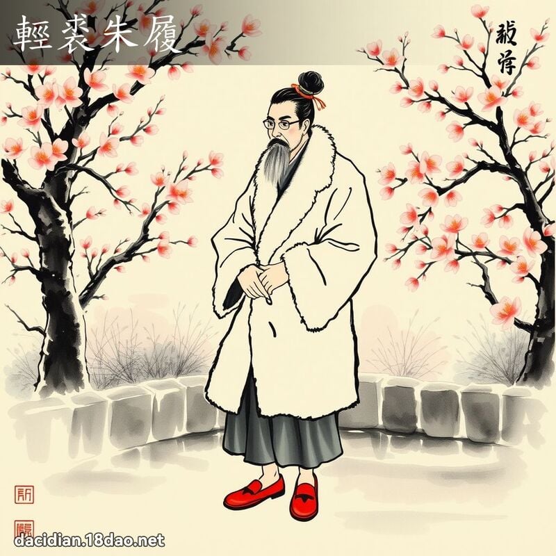 轻裘朱履 配图