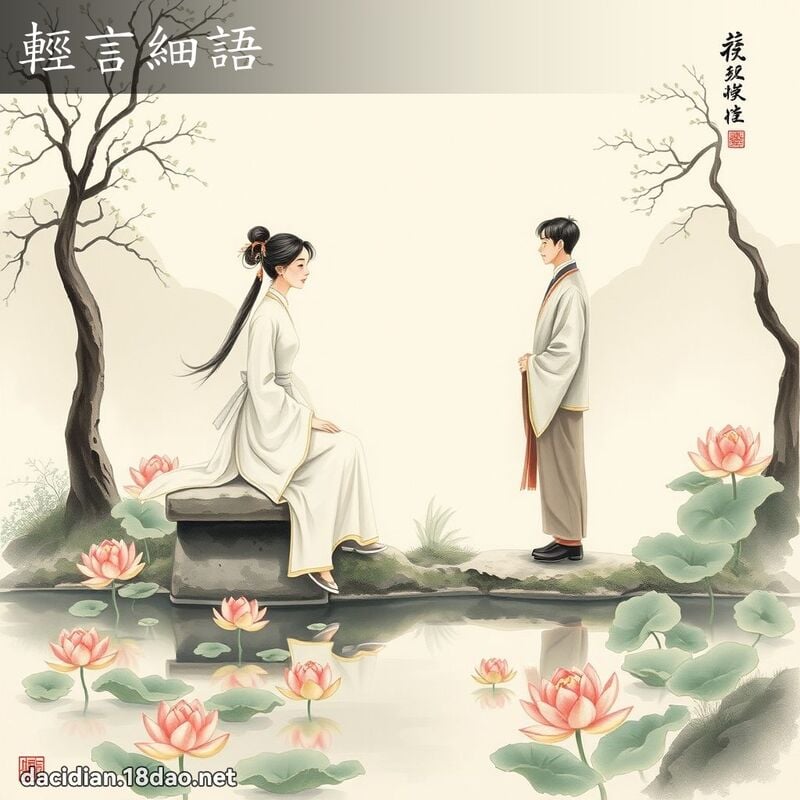 轻言细语 配图