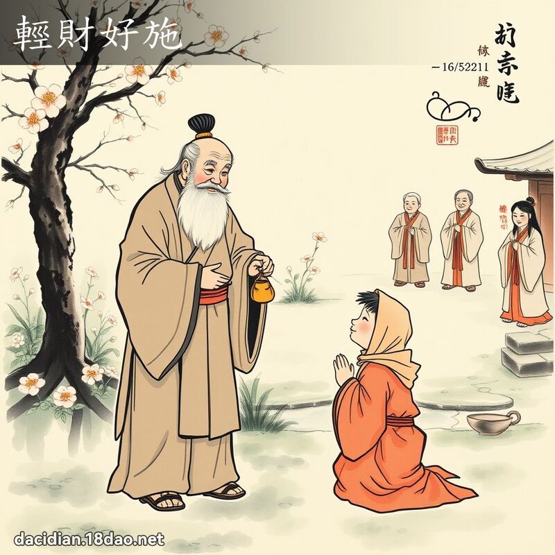 轻财好施 配图