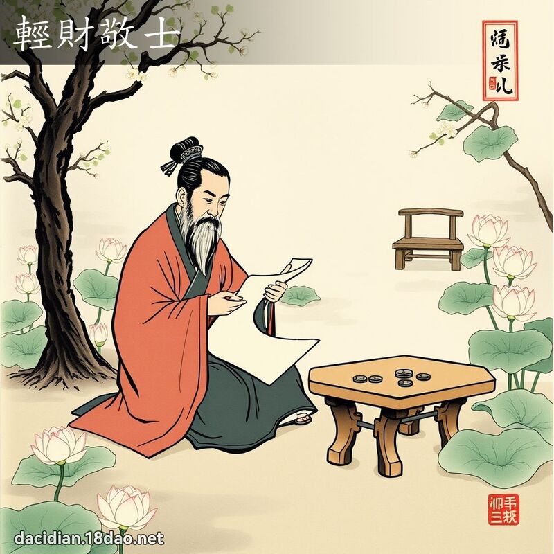 轻财敬士 配图
