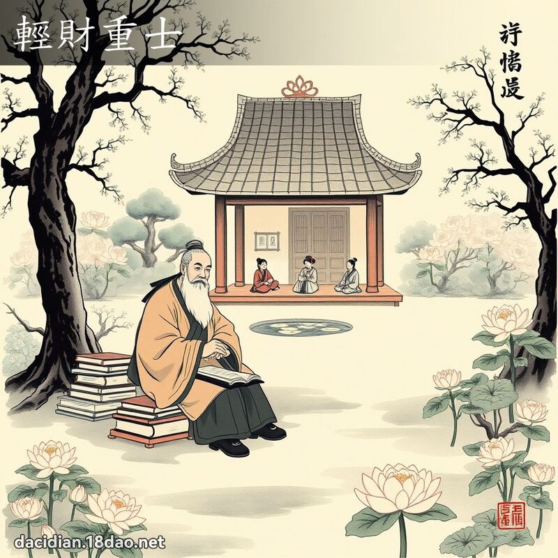 轻财重士 配图