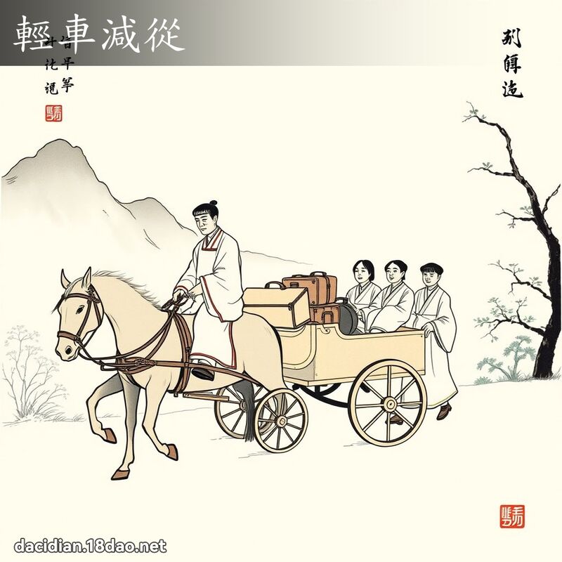轻车减从 配图