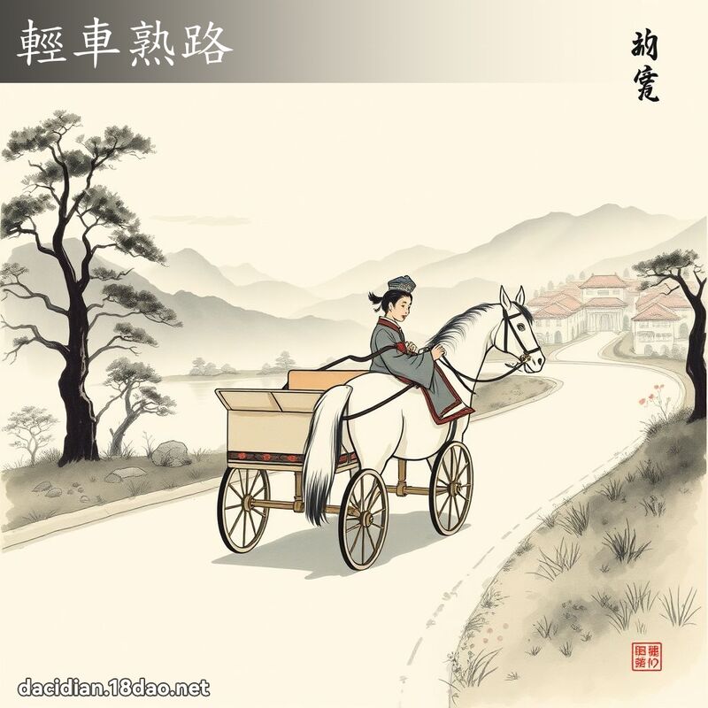 轻车熟路 配图