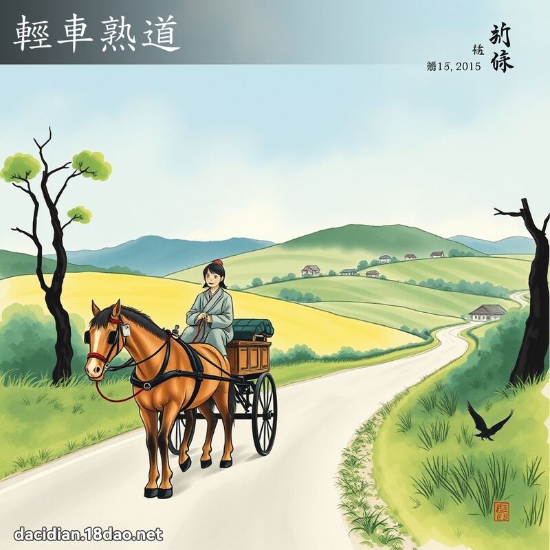 轻车熟道 配图