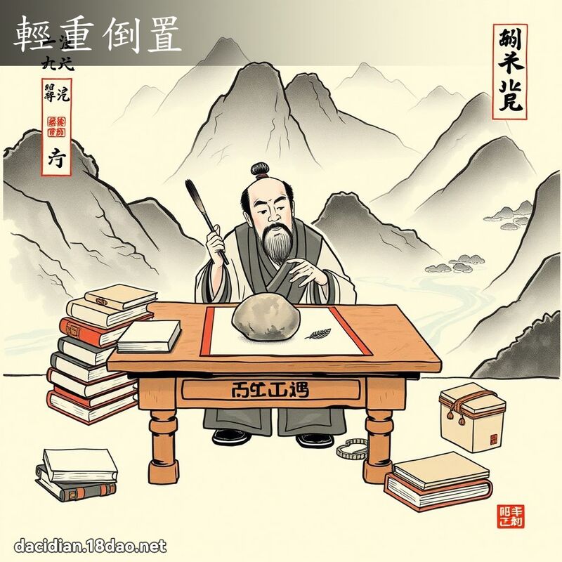 轻重倒置 配图