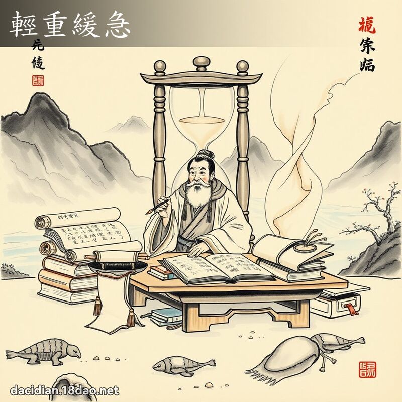 轻重缓急 配图