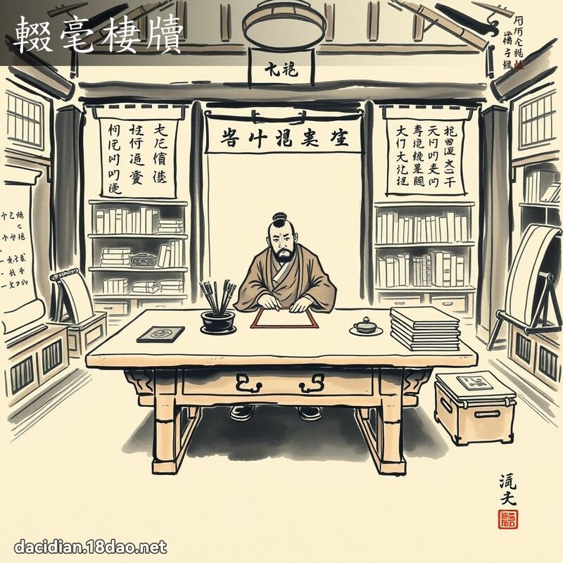 輟毫棲牘 配图