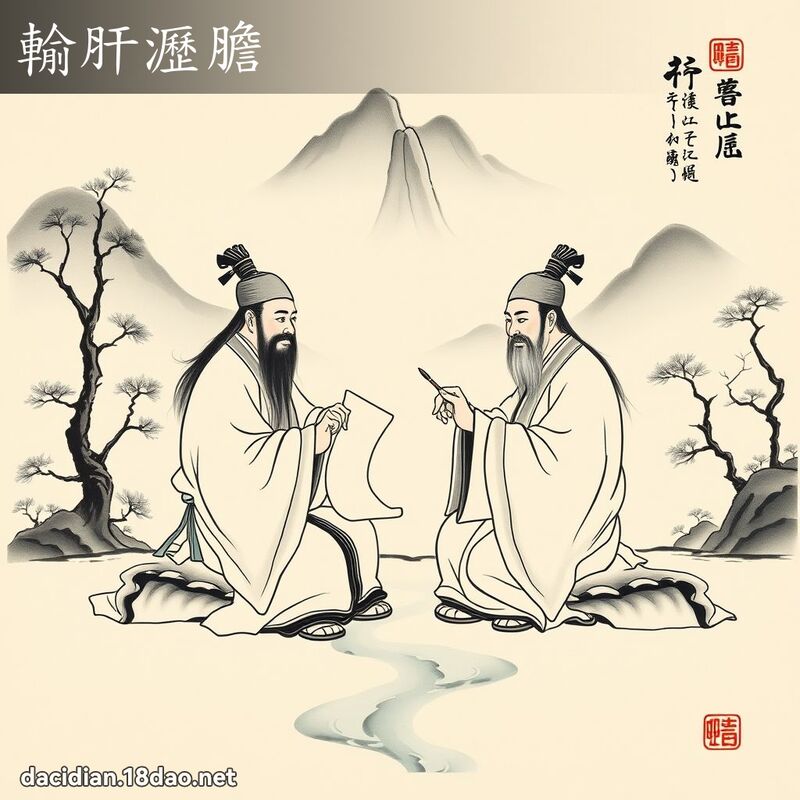 输肝沥胆 配图